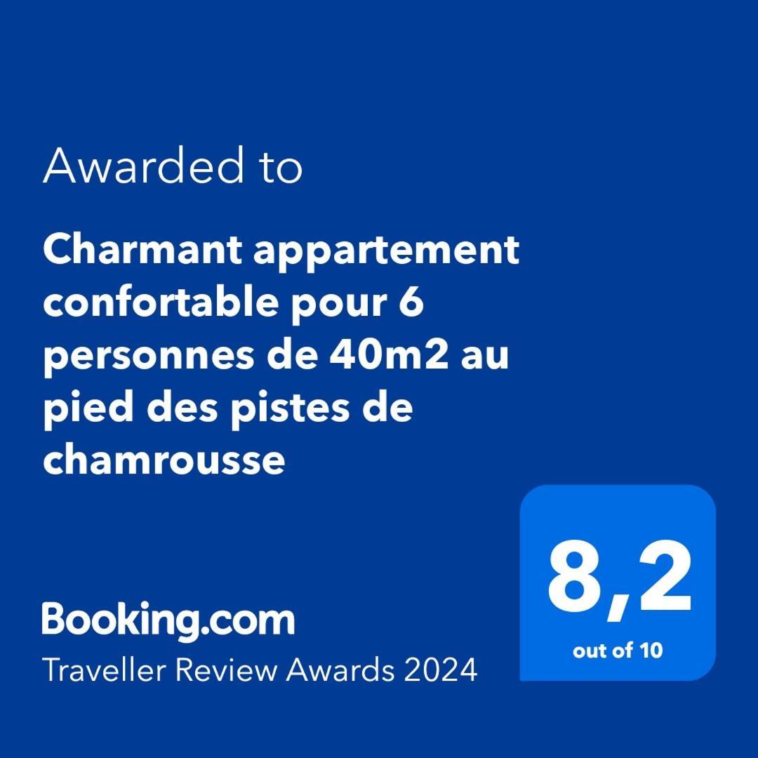 Charmant Appartement Confortable Pour 6 Personnes 40M2 Pied Pistes, Piscine, Wifi, Parking Chamrousse Εξωτερικό φωτογραφία